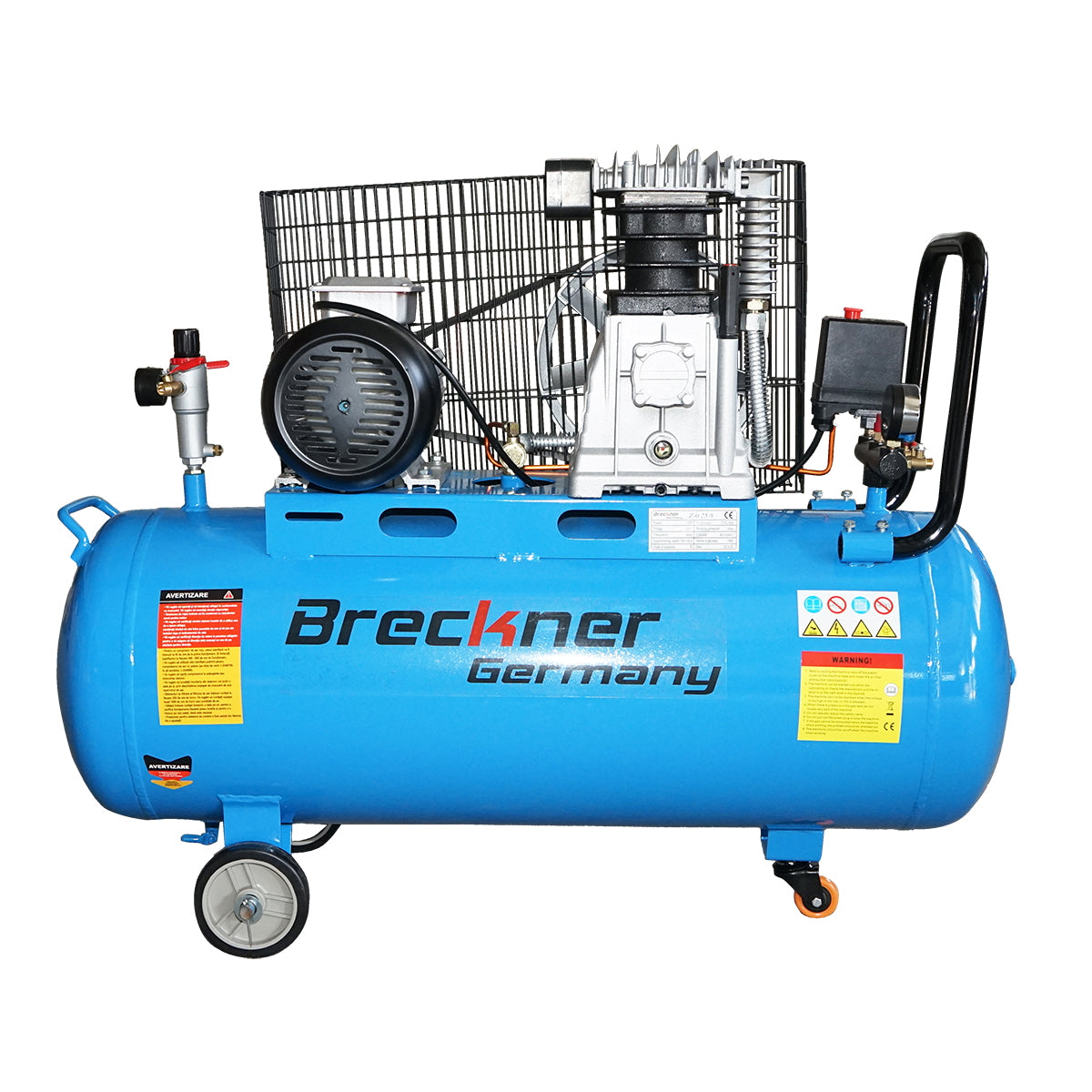 220V air compressor, 100L power 2.2kW/3HP maximum pressure 8 Bar, flow rate 250L/min Breckner Germany